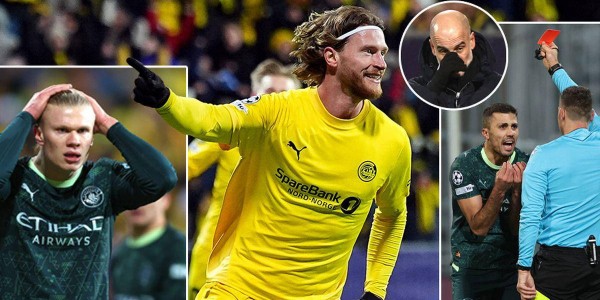 史诗般的羞辱！曼城1-3惨遭北极圈豪门逆袭，哈兰德8场仅进1球引发恐慌