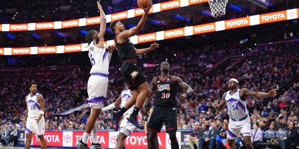 马克西25+6沃克22+10 乔治空砍30分76人送爵士7连败