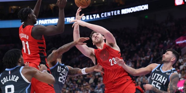 克林根23+18霍勒迪31+9 杨翰森2分开拓者胜爵士