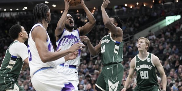 字母哥27+9+8库兹马18分 乔治空砍22分雄鹿胜爵士