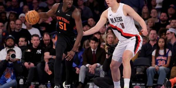 杨瀚森登场4分钟未得分布伦森26分 开拓者惨败尼克斯