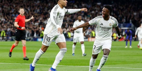 姆巴佩梅开二度，皇家马德里，6：1大胜摩纳哥