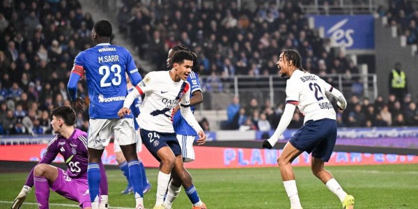 法甲第20轮战罢，巴黎圣日耳曼领跑积分榜，争冠形势愈发紧张