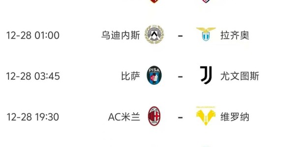 意甲第17轮今晚开打，赛事全预测，有3场爆冷概率较大